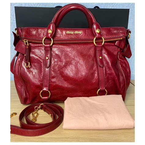 sac miu miu rouge